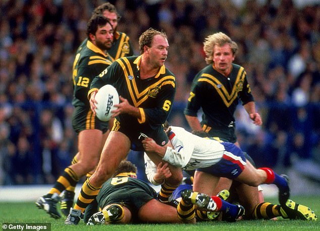 Rugby league great Wally Lewis (pictured playing for the Kangaroos) also doesn't want dementia to be a taboo subject for Australians.