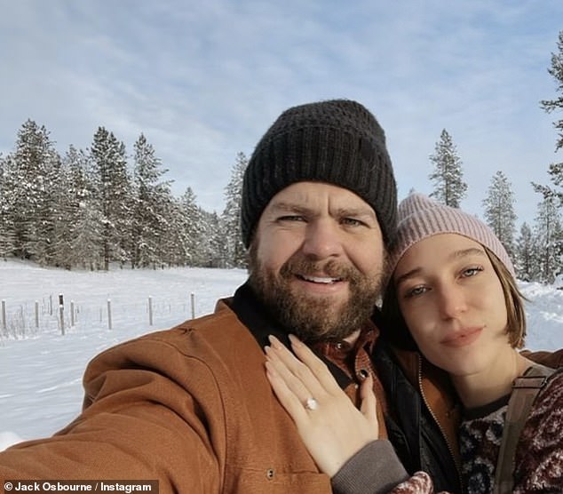 Happy: Jack got engaged to Aree Gearhart last year, after his divorce from Lisa Stelly was finalized in 2019