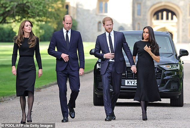 Harry's comments are the latest in his deeply personal war of words with William, whom he previously accused of pushing him over a dog bowl during a fight at Nottingham Cottage in 2019.