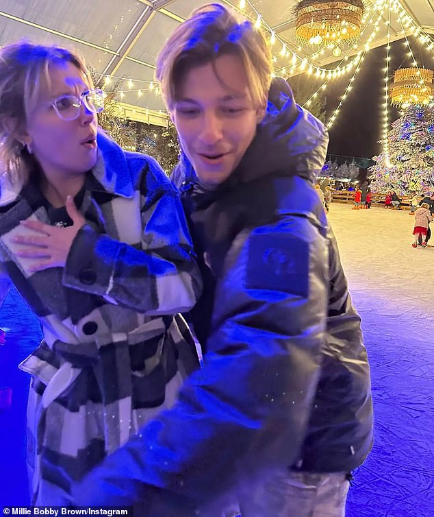 Winter Wonderland: In a new Instagram album celebrating the dawn of 2023, Millie included a series of beloved snaps with her longtime boyfriend.