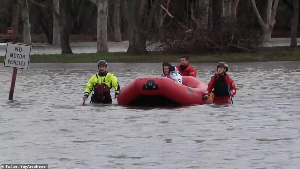 Teams have rescued several people due to flooding and high water levels.