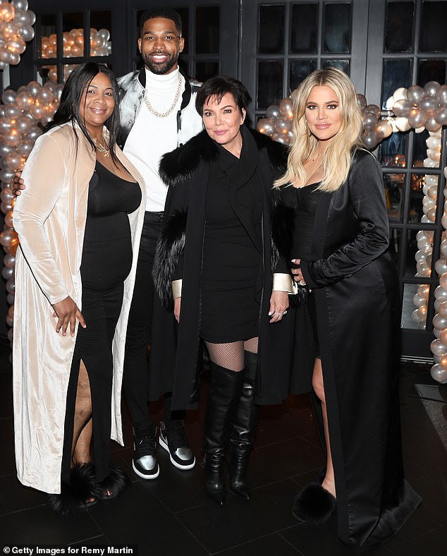 Co-grandparents: Tristan had four-year-old daughter True and a baby boy born in August with Kris's daughter Khloe Kardashian, meaning Kris and Andrea shared two grandchildren