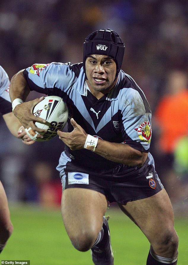 The vision showed former New Zealand Warriors striker Iafeta Paleaaesina (pictured) plowing through multiple defenders, prompting Bush to call him a 