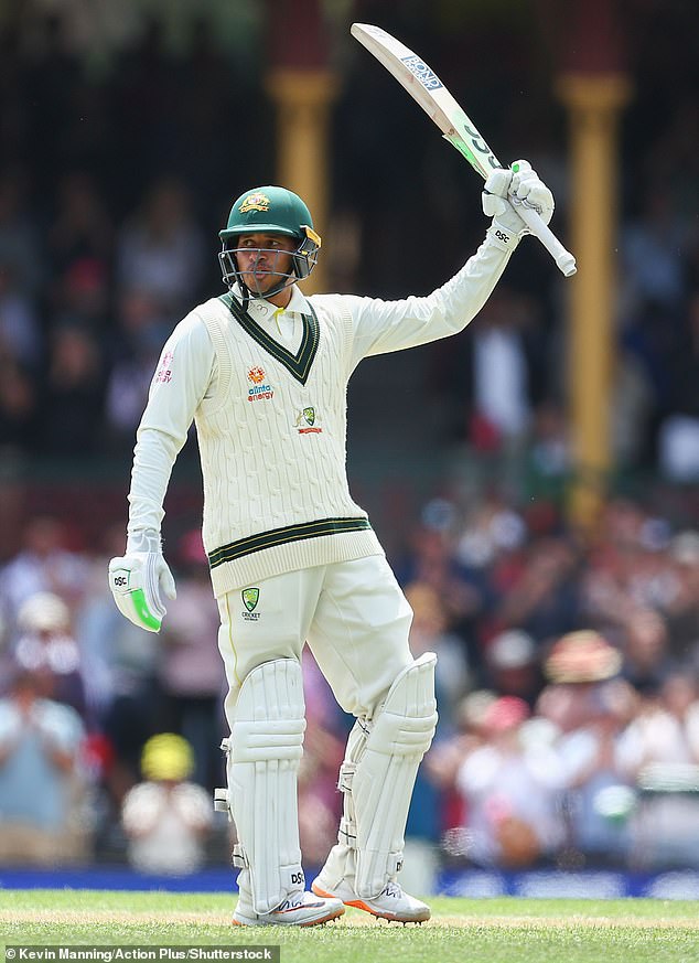 The decision to declare opening left-hand batsman Usman Khawaja unbeaten at 195: five runs from a possible maiden double century