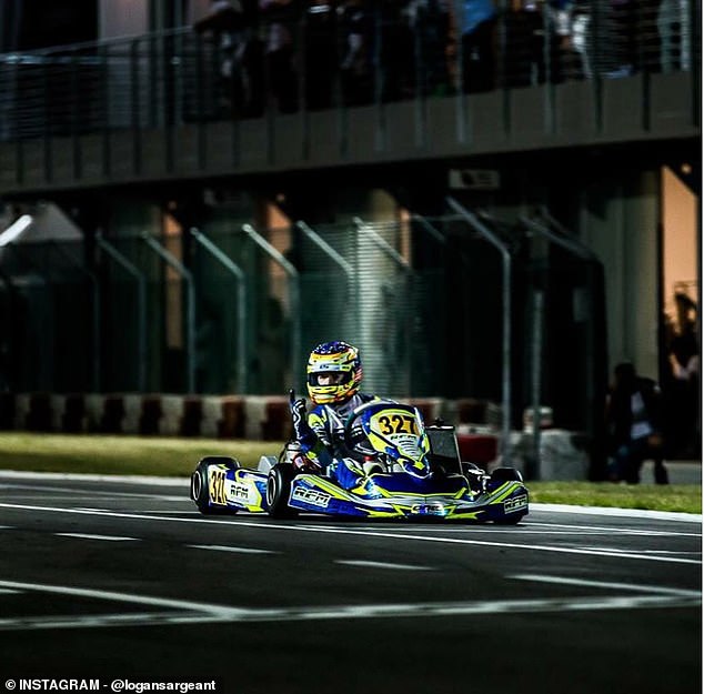 Sargeant started go-karting in 2008, when he was seven years old.