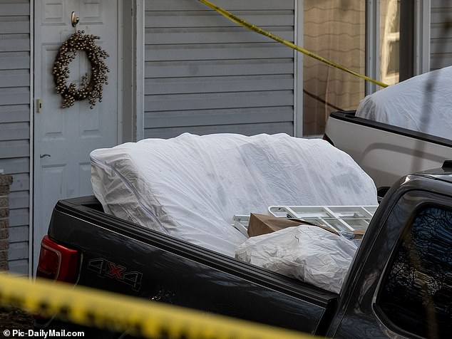 Investigators were seen removing a bloody mattress from the home where four University of Idaho students were killed in November.