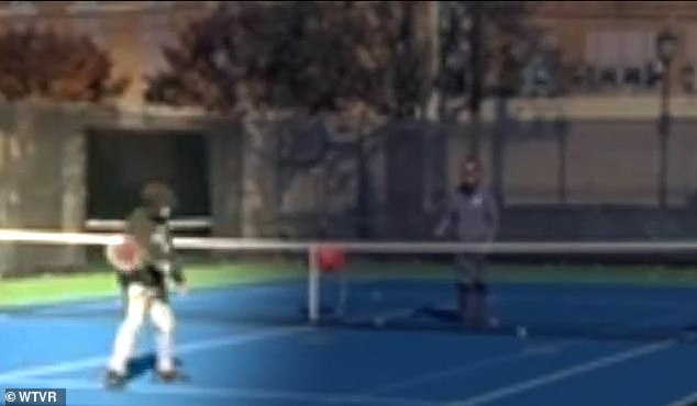 On November 3, Jackson showed up at the Virginia Commonwealth University tennis courts to see Curtis on the ground in handcuffs.