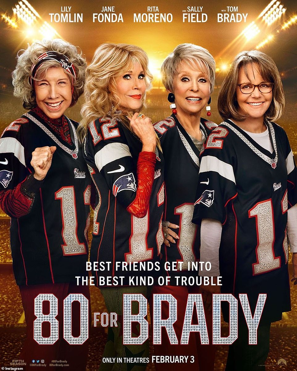 Icons unite!  The four legendary actresses play devoted fans of NFL star Tom Brady in the film.  The four women reunite and travel to Houston for the 2017 Super Bowl, in which Tom led the New England Patriots to a historic comeback.