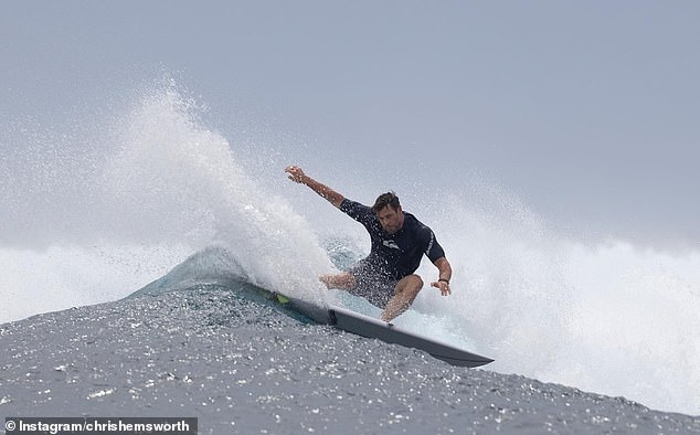 Chris also showed some of his surf photos.