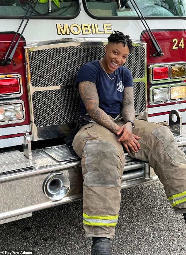 While he was training, Adams said he found several people discussing how to tie a rope.  Then, as a rookie, she filed two complaints against male firefighters for allegedly making sexist comments.