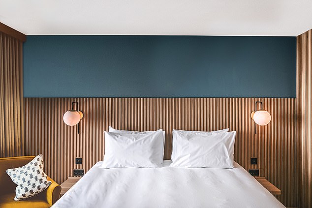 Bedrooms are a cut above the style of budget hotel rivals with wood panelling, Conran furniture, soft sheets and Cowshed toiletries