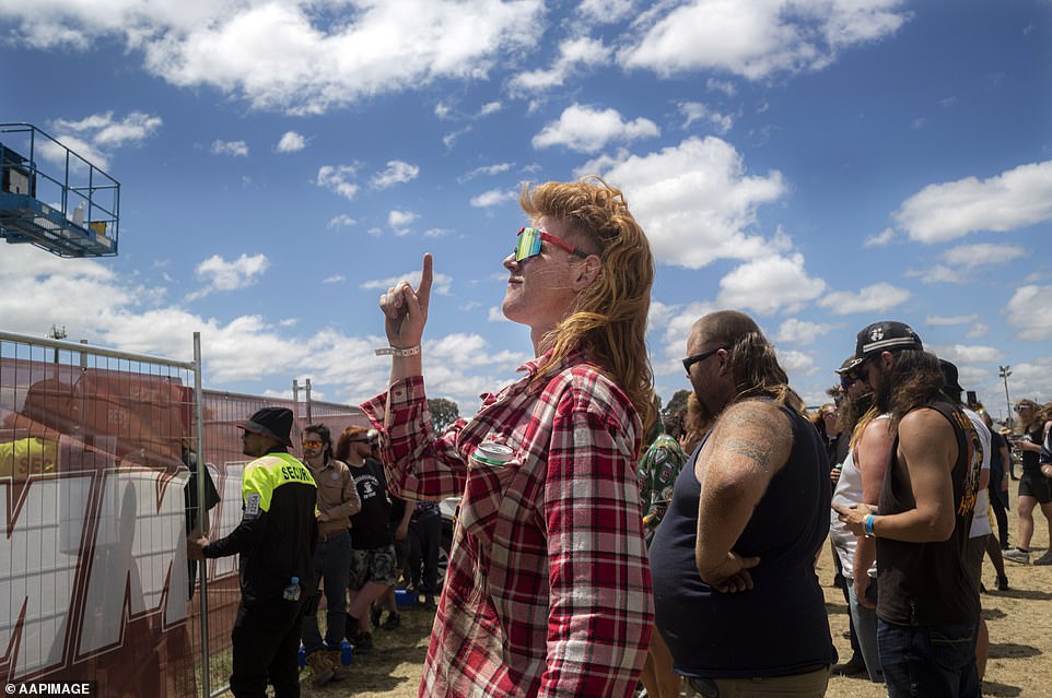 As the mullet contest progressed, the competitors took to the track for burnout championship eliminations after the championship eliminations the previous Friday.