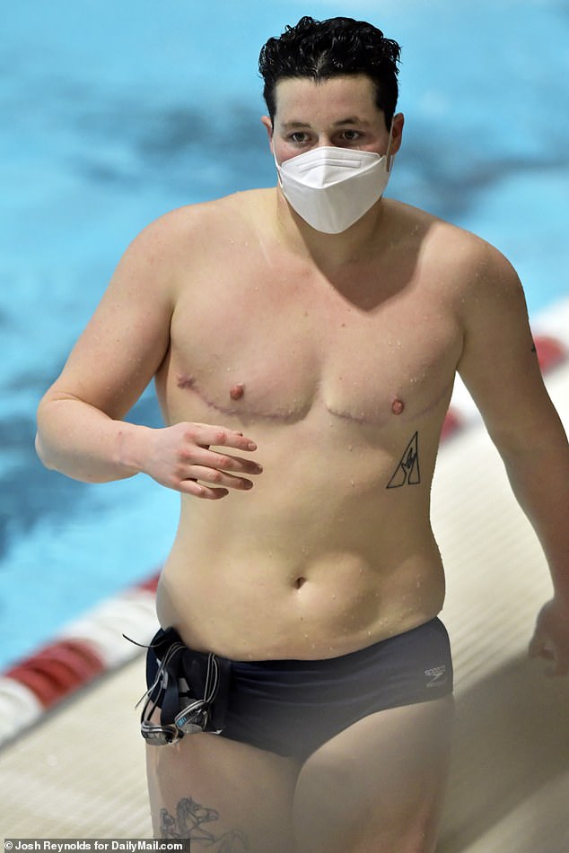 1673081277 261 Trans male swimmer Iszac Henig struggles to go head to head against