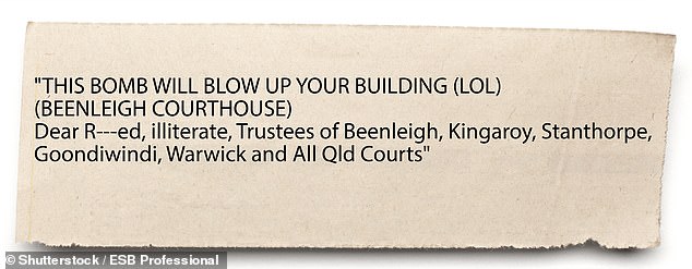 Matthew James Evans's bizarre letters to Queensland courts claimed bombs were planted in their buildings