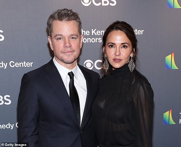 Matt Damon, 52, has been with his wife Luciana, 56, for 17 years (pictured at 45th Kennedy Center Honors Ceremony)