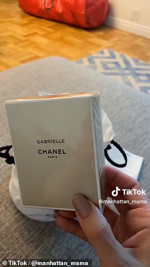 Chanel's bag contained a number of items, including a $90 bottle of Chanel Gabrielle perfume