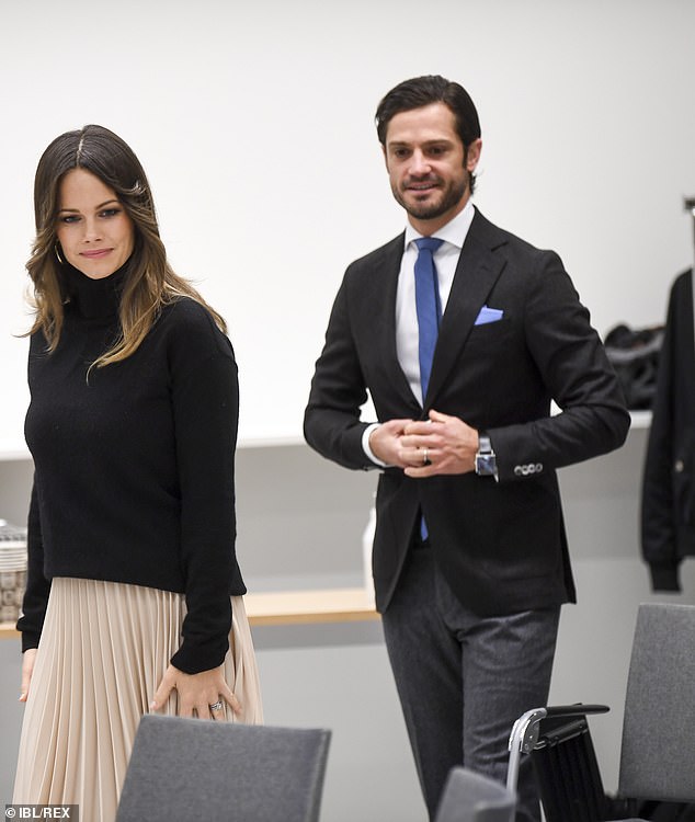 When he was born in 1979, Carl Philip was the heir apparent, being Carl Philip's second child, but firstborn (pictured with his wife)