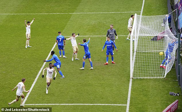 Leicester eventually broke the deadlock after challenging the Gills' goalkeeper Jake Turner on several occasions.