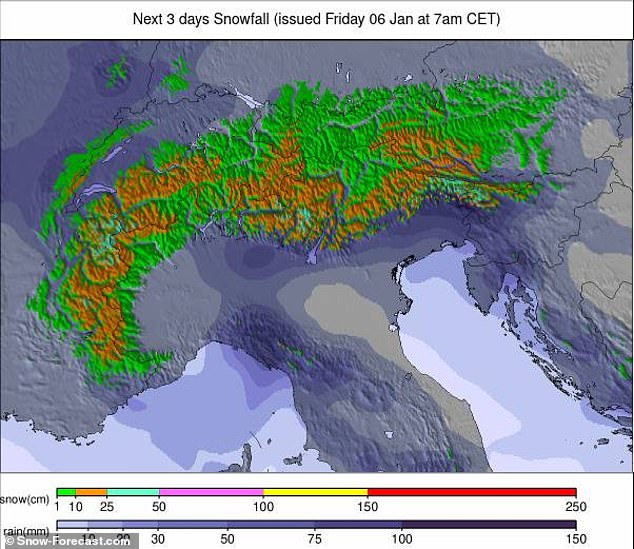 The high regions of the Alps can expect substantial snowfall in the coming days, but there are concerns that there will not be enough to reach the lower slopes.