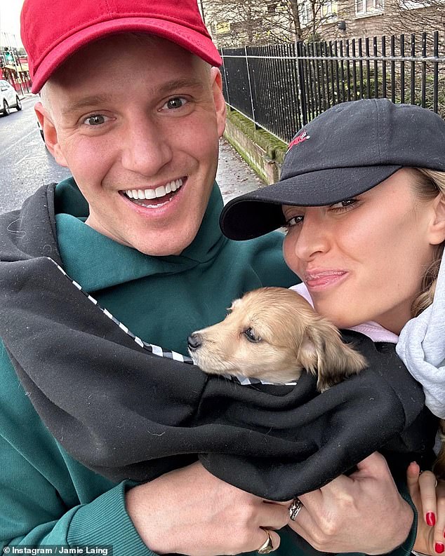 Scary: Sophie Habboo took to Instagram last week to reveal her future husband's asthma got 'out of control' after they adopted the pet