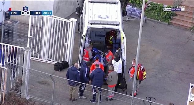 N'Diaye had to be taken by ambulance to hospital after Bailly's savage challenge