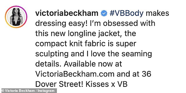 'Keep it real!'  Victoria Beckham, 48, came under fire for being out of touch while promoting an £800 cardigan from her fashion line on Friday.