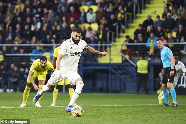 Karim Benzema equalized shortly after from the penalty spot after a handball from Juan Foyth in the area