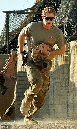 Prince Harry pictured in November 2012 during his deployment to Afghanistan