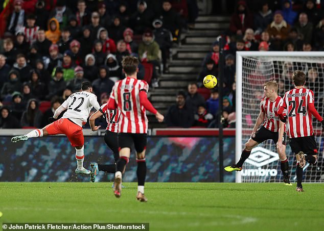 Benrahma shot from range and watched his effort reflect into the back of the net.