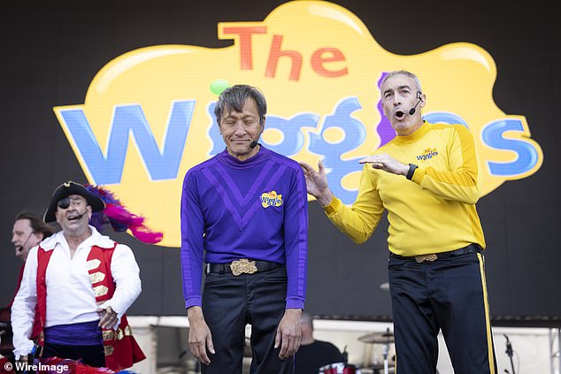 Their performance comes after the original Wiggles line-up reunited last year for a national tour. 