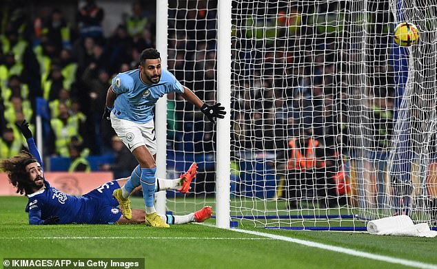 Riyad Mahrez's midweek goal saw Chelsea lose at home to Man City in the Premier League