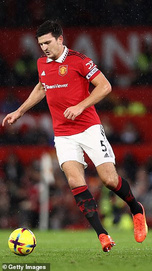 Harry Maguire in action for Manchester United