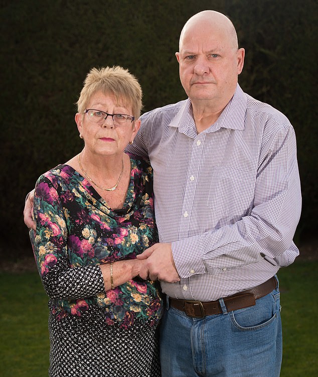 Derek and Maria Hunt, parents of Nathan Hunt, Royal Engineer, who took his own life in January 2018