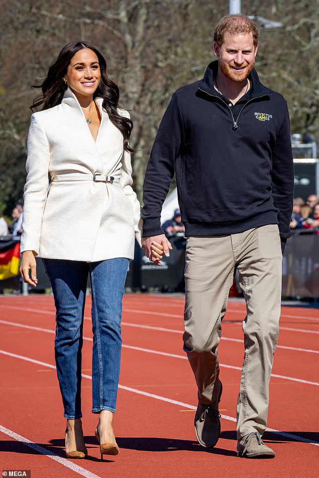 The Duke and Duchess of Sussex at the Invictus Games in The Hague on April 17, 2022