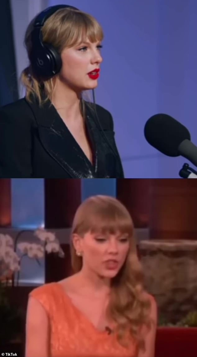 Side by Side: A TikTok user made a side by side clip with the Ellen clip and the Zane Lowe interview that caught Ratajkoswki's attention