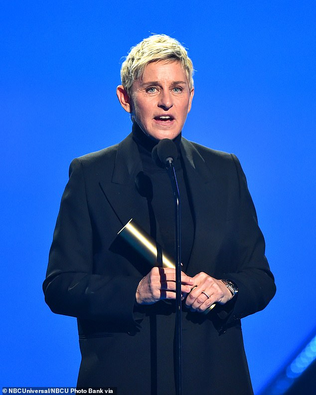 'Coordinated': DeGeneres maintained the show didn't end because of the allegations, though she later called the allegations 'coordinated' (pictured in 2021)