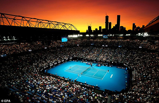 A stunning sunset framed the Australian Open 2021 semi-final as Novak Djokovic defeated the now-retired Roger Federer at Rod Laver Arena