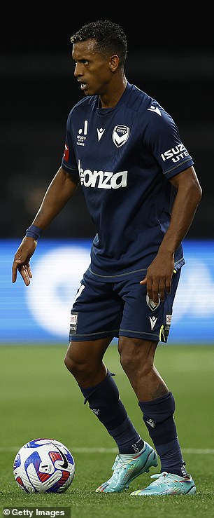 Nani looks to dribble and distribute the ball before sustaining a serious knee injury on Friday