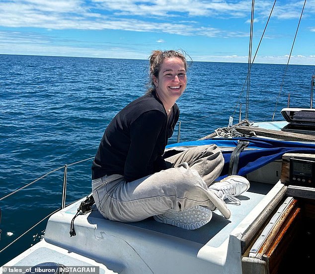 For just $400 a month, Phoebe Kempson (pictured) wakes up to spectacular views