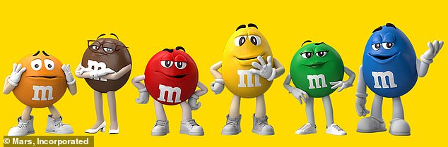 The new look of the half dozen main characters of M&M