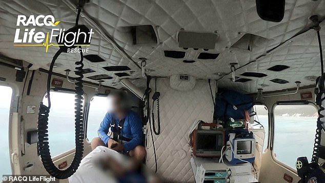 Three girls, including two sisters, were airlifted to the hospital on back-to-back LifeFlight missions on December 27.  In the photo, one of the patients.