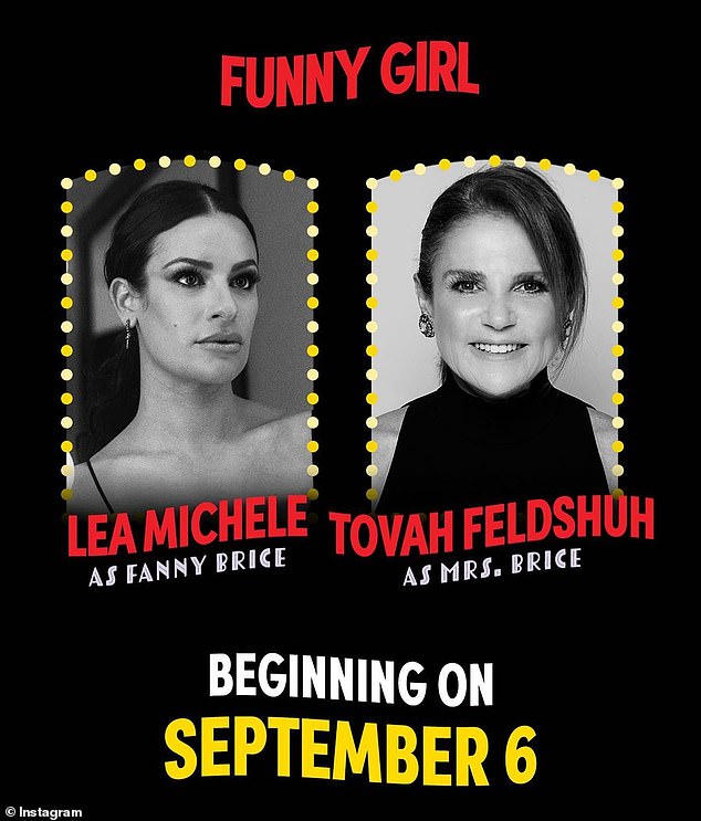 Broadway Dream: Michele took on the role of Fanny Brice in Funny Girl at the August Wilson Theater on Broadway on September 6.