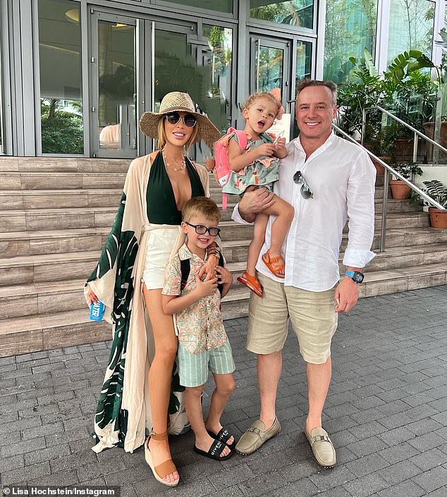 Tragic: 'We have children,' the mother of two, who shares son Logan, seven, and daughter Elle, three, with Lenny, reminded the Playboy plastic surgeon in her post.