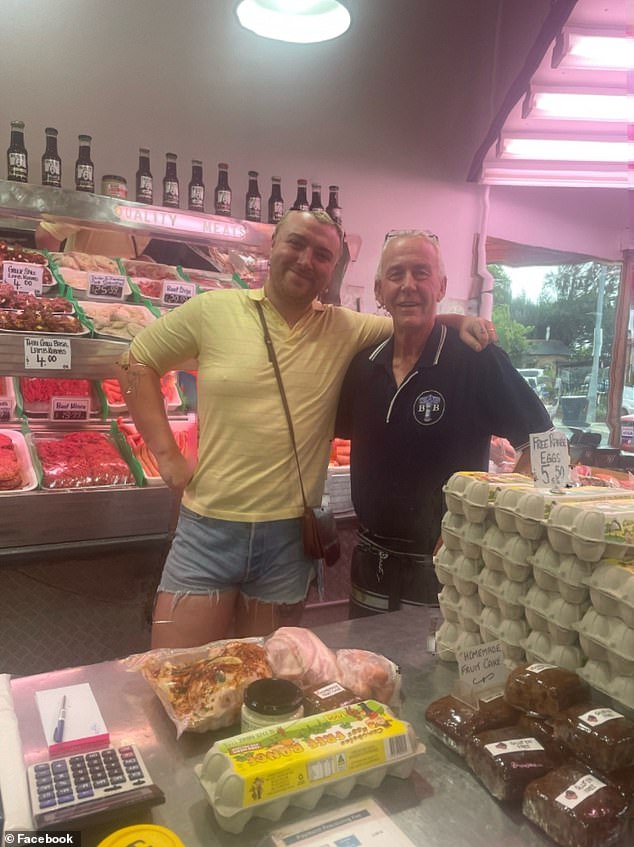 Sam appears at Blackheath's butcher shop in the Blue Mountains.