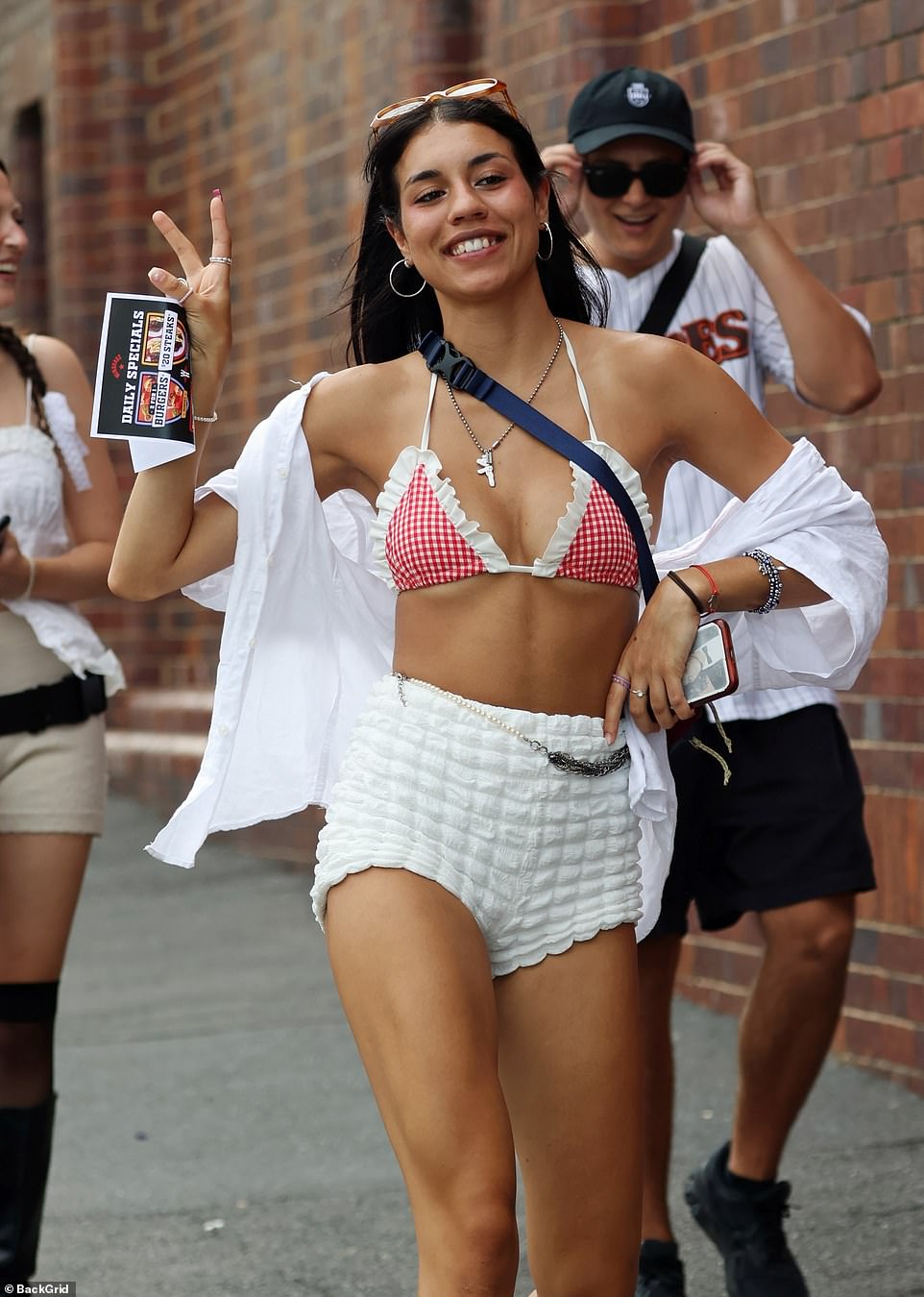 Punters were ready to party all day in Brisbane and their smiles made it clear.