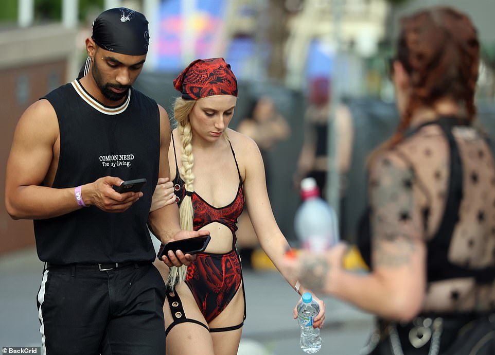 Many girls' outfits showed off their summer bodies as the dance went on for 12 hours for some.