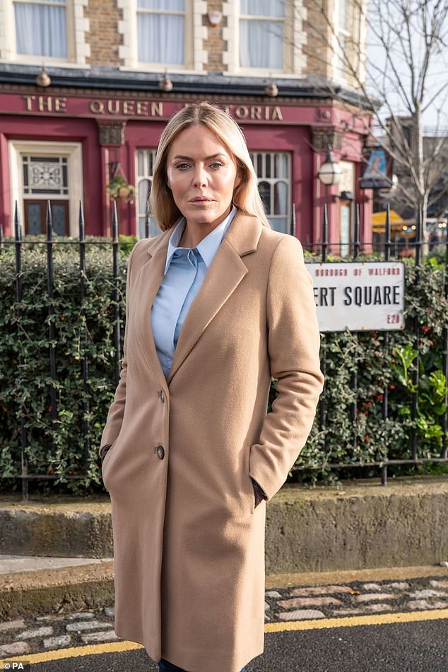 Newcomer: Lola sets out to unearth some details about her past, which could provide the link to the arrival of her long-lost mother, Emma Harding (Patsy Kensit).