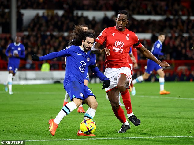 Marc Cucurella (left) hasn't looked good since following Graham Potter to Chelsea