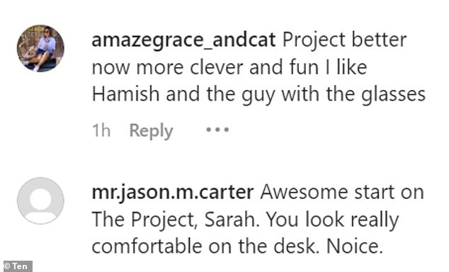 1673170811 870 Sarah Harris makes her debut on The Project after mass