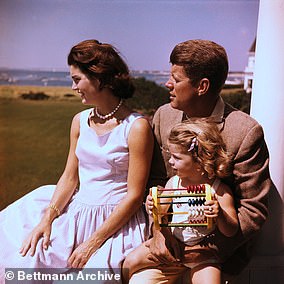 Young Caroline Kennedy with her legendary father, JFK, and mother, Jackie Kennedy